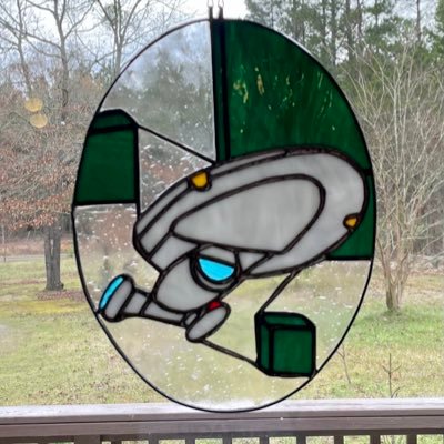 Geeky and nerdy stained glass creations by Suzanne Williamson, @kjaneway8 https://t.co/8HPIpY2mN5