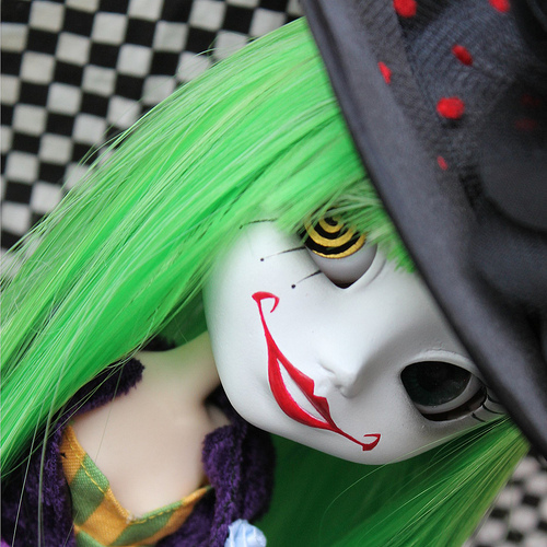 Collects-Pullip, DD, BJD, Blythe, Anime Figures and more. Also loves Joker and Harley Quinn.