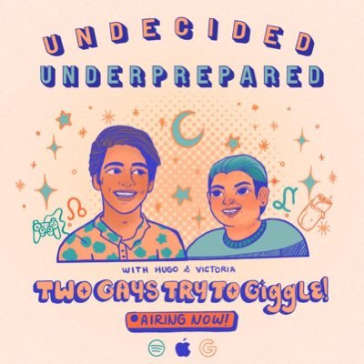 The podcast where 2 Gays Try 2 Giggle. Hosted by @juicycount & @victoriazee , produced by Undecided Underprepared. CURRENTLY ON HIATUS