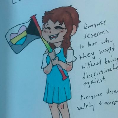 she/her. Demisexual Lesbian. Idc what anyone says, lgbtq+ people are valid always. I draw a lot. I play video games.