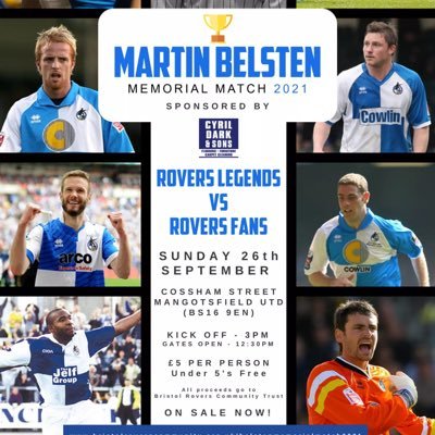 Charity Football match in memory of Martin Belsten, 4 games so far that have raised £67,247.05