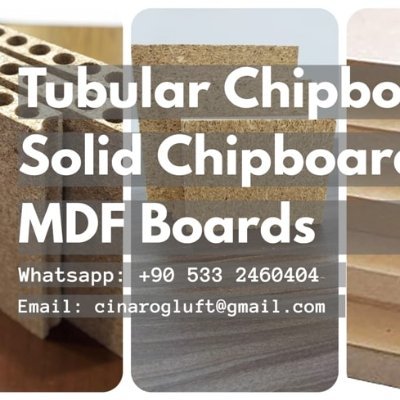 Tubular Chipboard, Solid Chipboard, HDF Boards Manufacturer And Exporter Company From Turkey. Whatsapp: +90 533 2460404 Email: cinarogluft@gmail.com