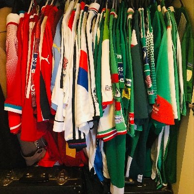 Irish Football shirt collector. League of Ireland supporter.