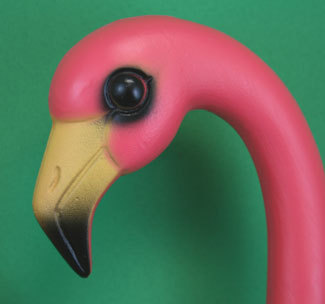 Awesome pink plastic flamingos