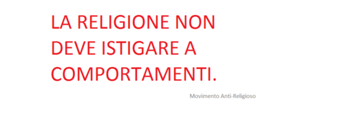 Questo blog non è contro nessun tipo di Dio, solo contro chi fa uso della religione in modo indebito. Seguiteci anche su facebook!