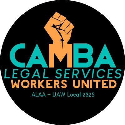 Staff union at CAMBA Legal Services. Wall to wall shop. Views are our own. @alaa2325 @UAWRegion9a @UAW