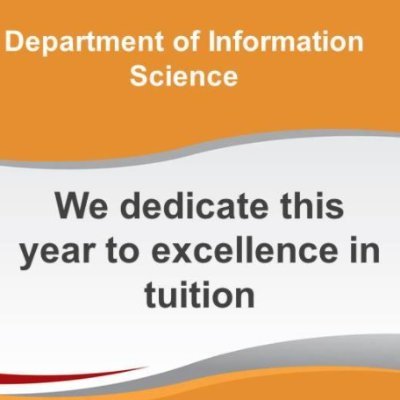 The Department of Information Science is an academic department and offers training in LIS related careers.
infoscience@unisa.ac.za
012 429 6071