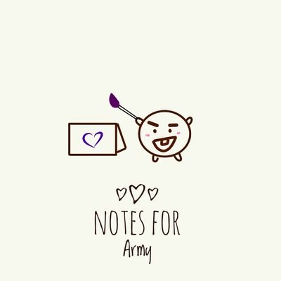 Welcome to my acc 💜
I'm here to send your notes & hugs and bring some cheer to the Army fandom ✨
Pls check pinned before filling the form 🌸