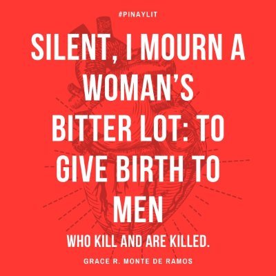 Posting poetry authored by Filipina/xs #PinayLit