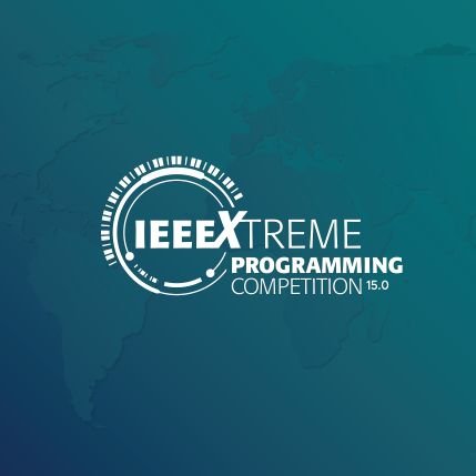 #IEEEXtreme is a global challenge in which teams of student members compete in a 24-hour time span against each other to solve a set of programming problems.