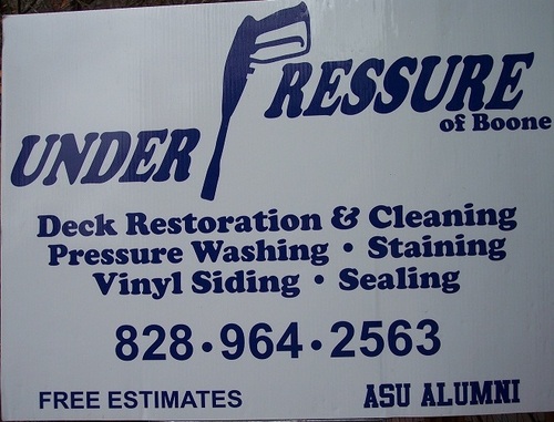 Boonedeckguy's profile picture. Boone Under Pressure offers a variety of pressure washing & cleaning services.