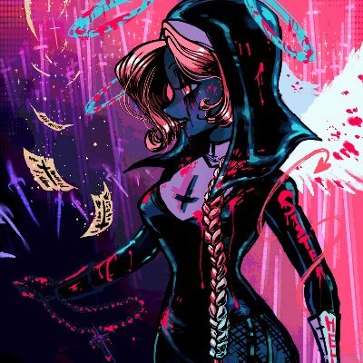 cutedispenser's profile picture. She/Her - Guilty Gear, mecha shit, dysphoria and depression
non-stop mashing I-no/Baiken/Slayer/Axl player in XRD and strive. 
NOLA now hell yeah