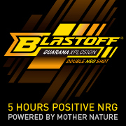 Blastoff is a concentrated energy booster, based on natural ingredients and natural flavors. A double NRG shot powered by mother nature.