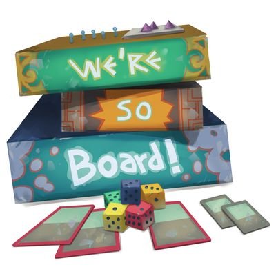 We're So Board! is the podcast where, each episode, we take a close look at a tabletop game to help answer the question “Will this cure our boredom?”.