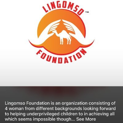 As Lingomso Foundation We  
Hoping for a Better and Brighter Future for Our Country by starting with Empowering Our Youth....Bank: Nedbank
Account : 1203791216
