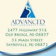 AdvancedFeet's profile picture. At Advanced Feet and Ankle Care, we strive to offer the highest quality comprehensive podiatric care to patients in Old Bridge and Sayreville, NJ.