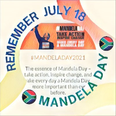 July 18 - dedicate #67minutes to charity Mandela Day uses Mandela Speeches 🗣 , books 📚 life , of Nelson Mandela as a lesson and motivation