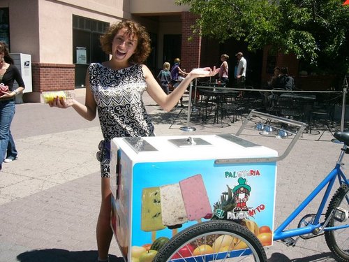 ParisPops's profile picture. Paris sells handmade Popsicles downtown Bend during the summer. If you ever see her riding on her Popsicle bike yelling out 'Paletas!' then go get a pop!