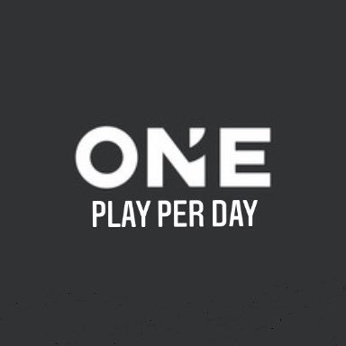 I bet one game everyday