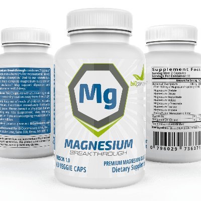 Magnesium Breakthrough
The Most Potent, Complete, First FULL SPECTRUM Magnesium Formula Ever: Magnesium Breakthrough is a complete formula that includes natural