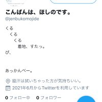 こんばんは、ほしのです。(@jenbukomojide) 's Twitter Profile Photo