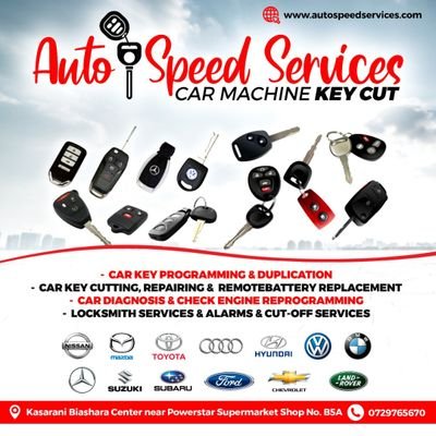 AutoServicesKE's profile picture. We are a ONE STOP solution bringing best car services in Kenya for all majors car care requirements. Be it regulars car key service,locks, alarms & trackers.