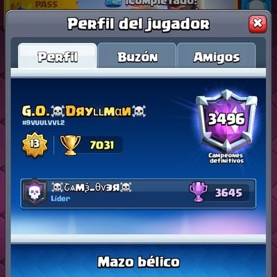 Humilde jugador de Clash Royal