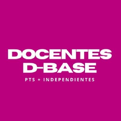 Agrupación Docentes D- Base
Córdoba 

/Parte de la Lista Fucsia en UEPC /
Corriente Nacional 9 de Abril /
PTS + Independientes ✊🏾✊🏾✊🏾