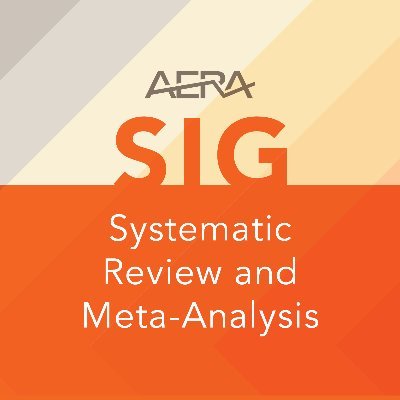 Tweets represent @AERA_EdResearch Systematic Review and Meta-Analysis SIG 
#MetaAnalysis #SystematicReview #AERA #AERA22

Mastodon @srmasig@fediscience