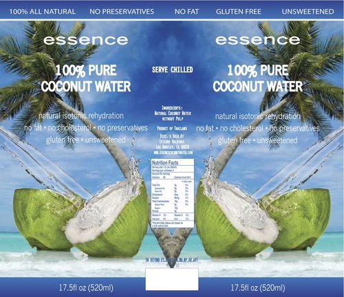 Coconut Essence has 15 times the electrolytes found in sports drinks and is as natural as natural gets. Essence is about re-hydration and no matter what you do!