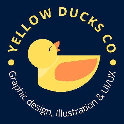 Yellow Ducks Illustration