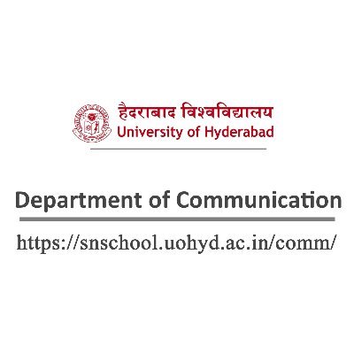 Established in 1988 at the Golden Threshold @hyduniv also home to the @UnescoChairCM. Offers MA in Media Practice / Media Studies and PhD in Communication