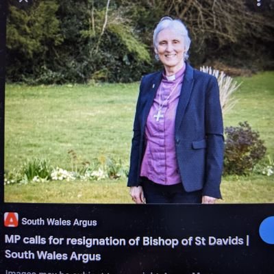 The account for tories who love nothing more than bashing the Bishop. Yn enw'r Tad, y Mab, a'r Ysbryd Glan.
