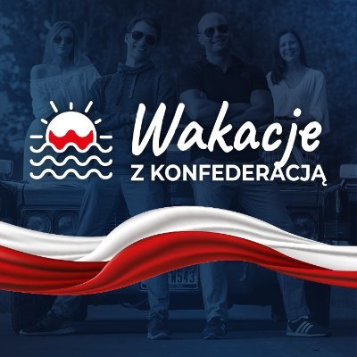 WakacjeK's profile picture. Oficjalny profil wakacyjnej trasy @KONFEDERACJA_  
#PolskaNaNowo