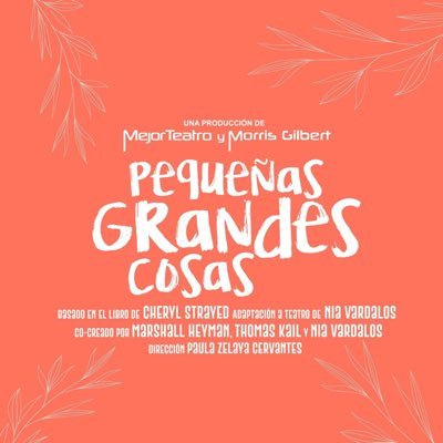 PequenasCosasMX's profile picture. Esta es una obra sorprendente, íntima, diferente, un luminoso ejercicio de empatía y compasión. Protagonizada por @marianagarza70 📝