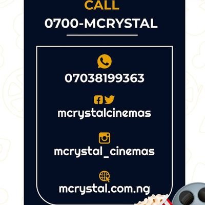 Mcrystal Cinemas CALL (0700 - MCRYSTAL)