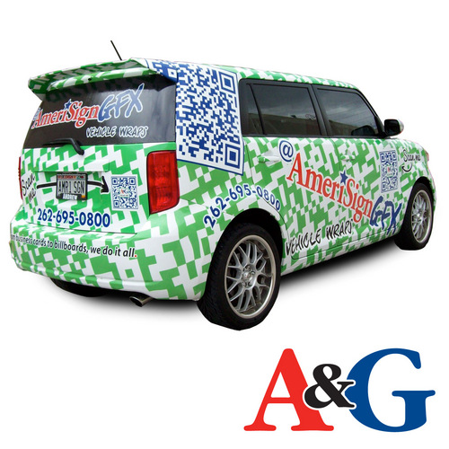 I drive around town lookin cool. Scan me for specials and give-a-ways!