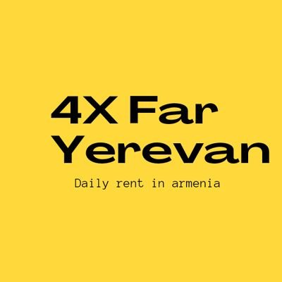 Hello we are, 4x Far Yeravan,
Rent daily apartments in Yerevan 🇦🇲

+374-094474380