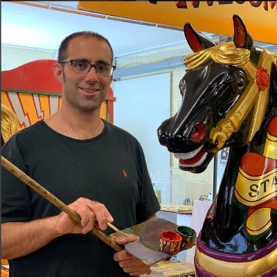 Owner of Carters Steam Fair. Passionate about keeping the traditional skills of signwriting, fancy lettering and fairground art alive for future generations.