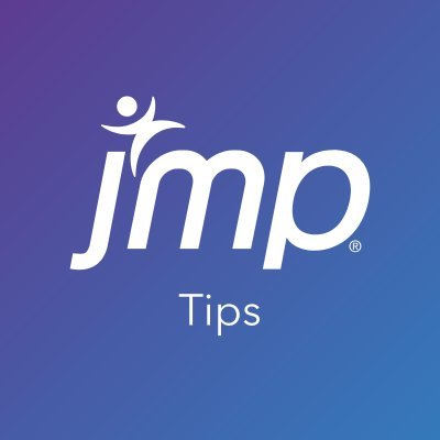 Each Monday through Friday, get a tip for using @JMP_software. Feed is managed by G. Massari and #JMP User Enablement team.