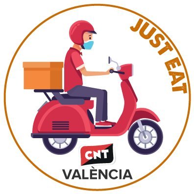 CntJusteat's profile picture. Sección sindical de la @CNT_Valencia . Trabajamos para Just Eat-JobAndTalent, y también para mejorar nuestras condiciones laborales. Afíliate al sindicato!