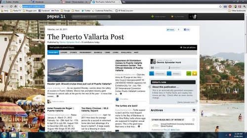Collection of PV accounts.  These create the automated newspaper which is published twice per day.