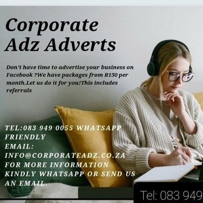 We offer advertising all over South Africa for affordable rates on social media.
Other services 
Signage, printing and vehicle branding.