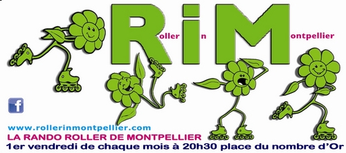La grande randonnée roller de Montpellier, tous les 1ers vendredis de chaque mois. Roller in Montpellier, RollerinMontpellier dite aussi RiM.