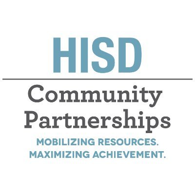 Official Twitter of HISD Community Partnerships Dept: Community Partnerships, Special Projects, Volunteers in Public Schools