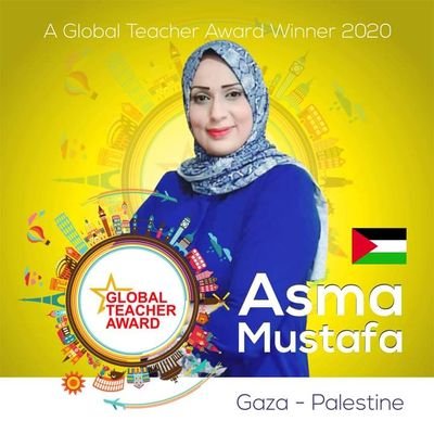 ELT from Palestine. 
Global Teacher Award Winner 2020,
National Geographic Certified Educator
Google Educator,
Apple Teacher,
MIE Expert, 
Wakelet Ambassador