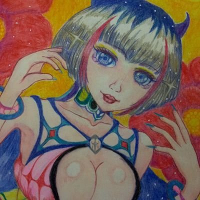 ロッカーバンド　イラストレーター
色鉛筆でオリジナルやアニメキャラクターを描いてます🌺ご注文承ります😁画用紙基本B5線画、塗りその他