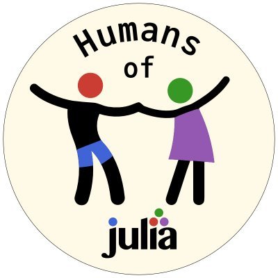 Humans of Julia is a community of Julia users. 

Find us on discord: https://t.co/oPWaJqlJeT
or GitHub: https://t.co/UlCImnazyN