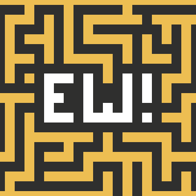 EW! is a pixel art adventure that takes place in procedurally generated mazes to save as many animals as possible from some very bad dudes and their bosses.