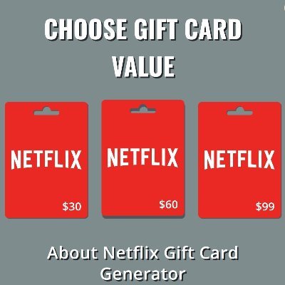 Netflix gift card generator is simple online utility tool by using You can generate free Netflix gift card number for testing and other verification purposes.